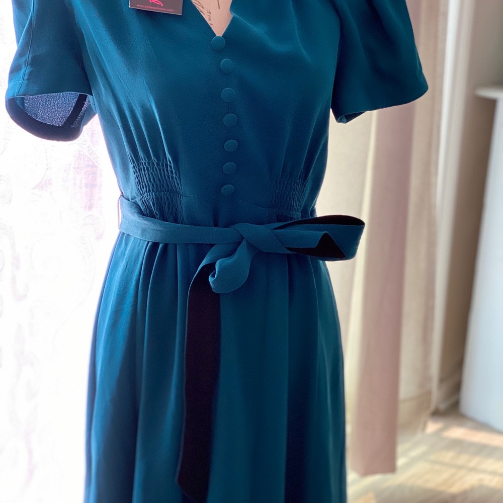 Vintage style Teal Betsy Johnson dress. NWT
